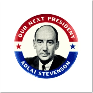 Adlai Stevenson Presidential Campaign Button Posters and Art